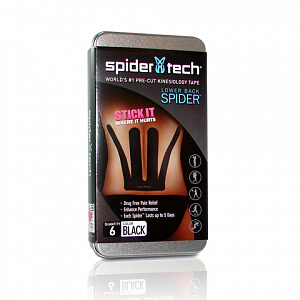SpiderTech Lower Back Spider Black 6 шт.